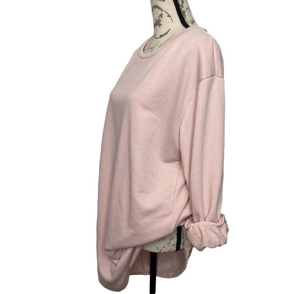 White Fox Boutique Pink Oversized Sweatshirt/Dress Size XS - Picture 9 of 9